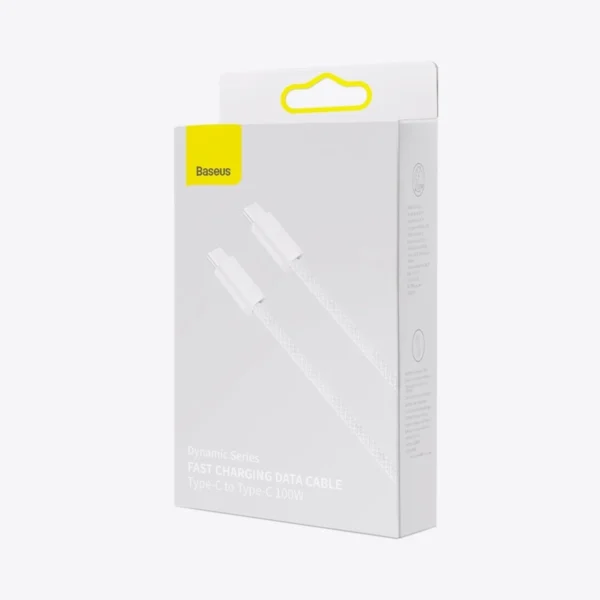 Baseus Dynamic Series 1M Fast Charging Data Cable Type-C to Type-C 100W White